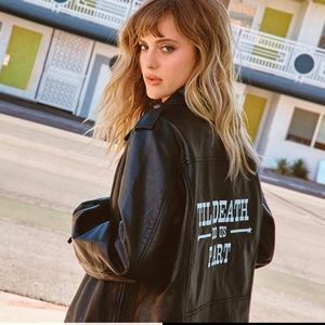 Nasty gal bridal leather jacket size m